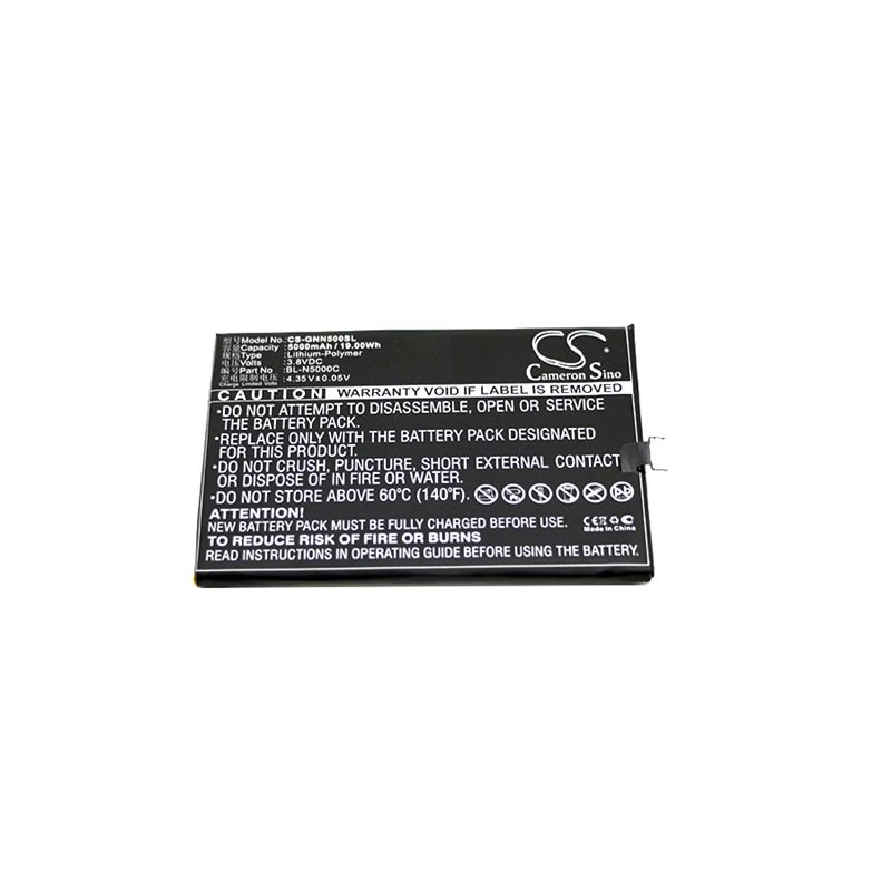 Li-Polymer Battery fits Gionee, gn5002, m5 enjoy 3.8V, 5000mAh Mobile & SmartPhone Cameron Sino Technology Limited