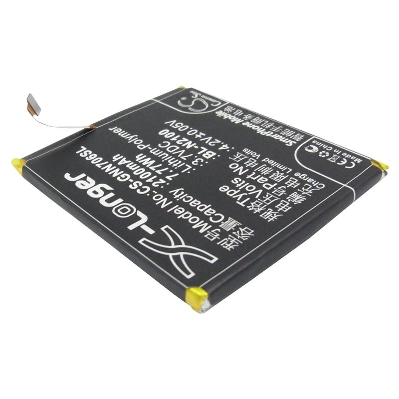 Li-Polymer Battery fits Gionee, gn706, gn706l 3.7V, 2100mAh Mobile & SmartPhone Cameron Sino Technology Limited