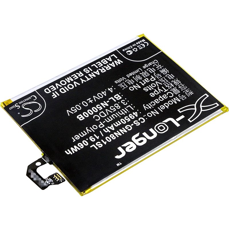 Li-Polymer Battery fits Gionee, gn8001, gn8001 td-lte, m5 plus 3.85V, 4950mAh Mobile & SmartPhone Cameron Sino Technology Limited