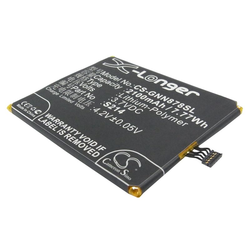 Li-Polymer Battery fits Gionee, gn878 3.7V, 2100mAh Mobile & SmartPhone Cameron Sino Technology Limited