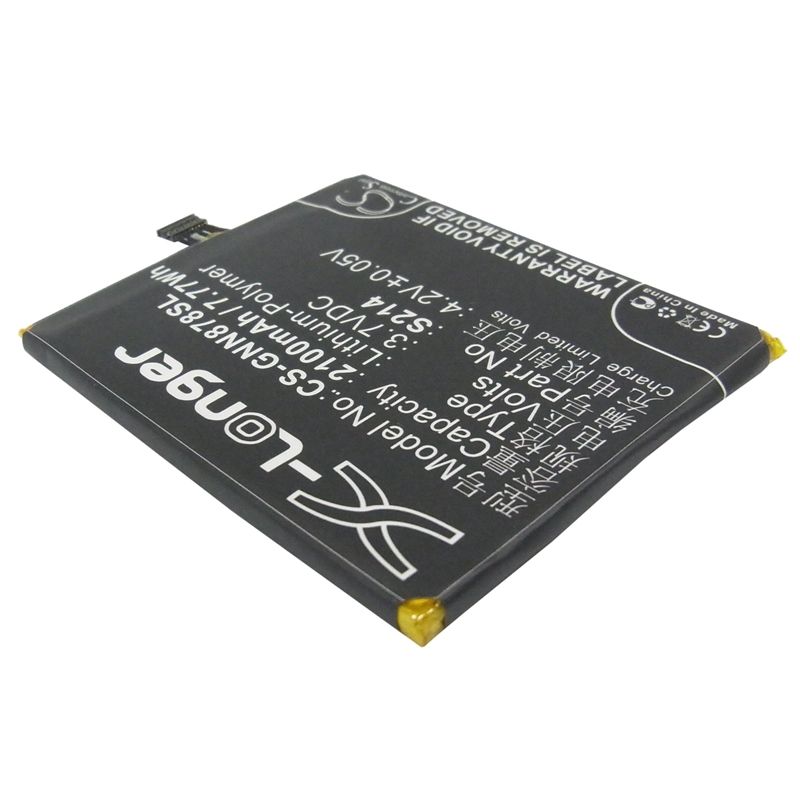 Li-Polymer Battery fits Gionee, gn878 3.7V, 2100mAh Mobile & SmartPhone Cameron Sino Technology Limited