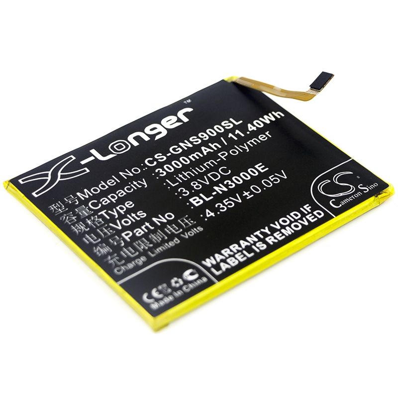 Li-Polymer Battery fits Gionee, gn9013, s9 3.8V, 3000mAh Mobile & SmartPhone Cameron Sino Technology Limited