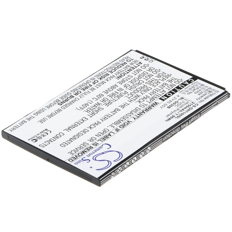 Li-Polymer Battery fits Gionee, t1, tianjian t1 3.7V, 2150mAh Communications Cameron Sino Technology Limited (Suspended)