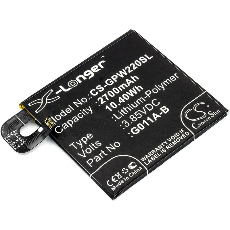 Li-polymer Battery Fits Google, G011a, Pixel 2 3.85v, 2700mah Mobile & SmartPhone Cameron Sino Technology Limited