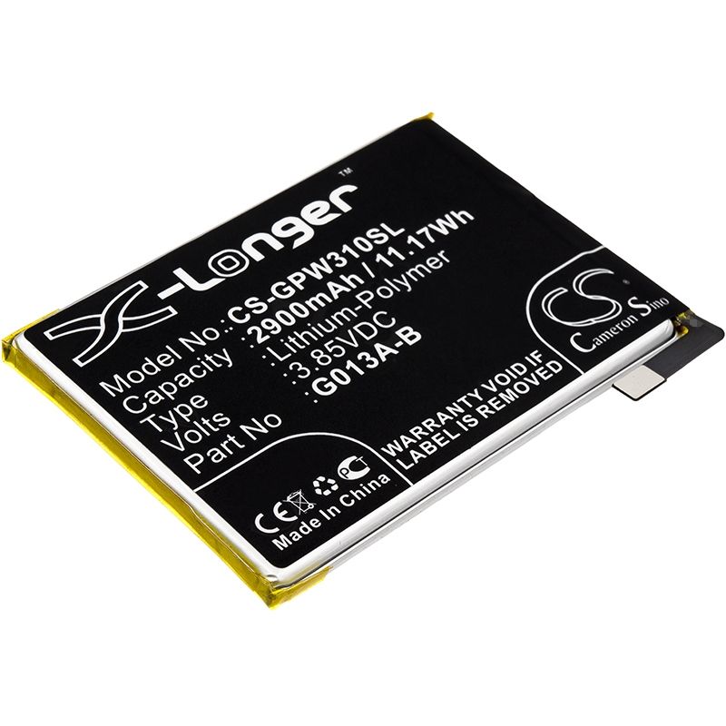 Li-polymer Battery Fits Google, G013a, G013b, Pixel 3 3.85v, 2900mah Mobile & SmartPhone Cameron Sino Technology Limited