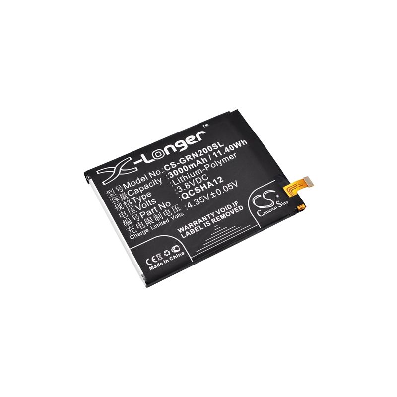 Li-Polymer Battery fits Green orange, jl610, n2 3.8V, 3000mAh Mobile & SmartPhone Cameron Sino Technology Limited