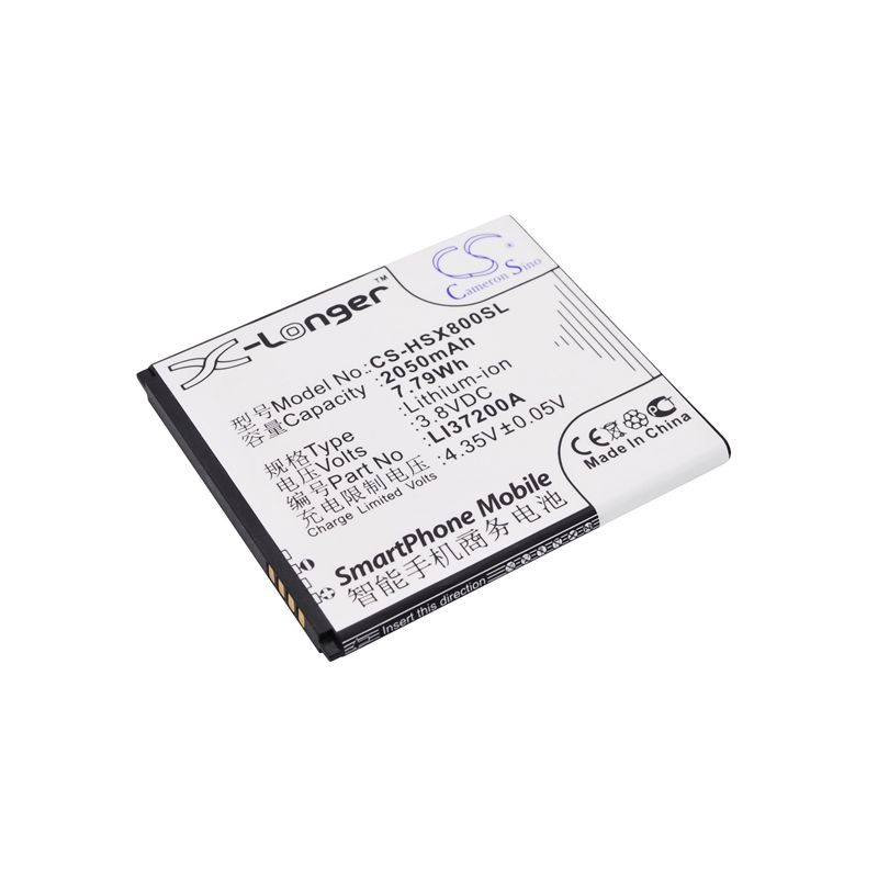 Li-Polymer Battery fits Hisense, e620m, hs-e620m, hs-t9 3.8V, 2050mAh Mobile & SmartPhone Cameron Sino Technology Limited