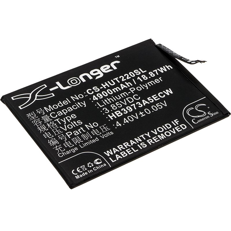 Li-Polymer Battery fits Honor, note 10, rvl-al09, huawei 3.85V, 4900mAh Mobile & SmartPhone Cameron Sino Technology Limited