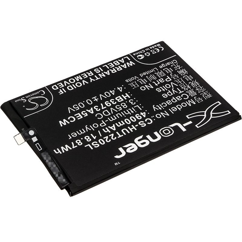 Li-Polymer Battery fits Honor, note 10, rvl-al09, huawei 3.85V, 4900mAh Mobile & SmartPhone Cameron Sino Technology Limited