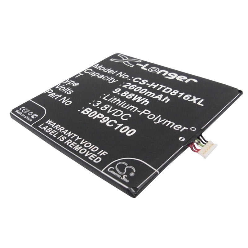 Li-polymer Battery Fits Htc, 0p9c300, A5, D816d 3.8v, 2600mah Mobile & SmartPhone Cameron Sino Technology Limited
