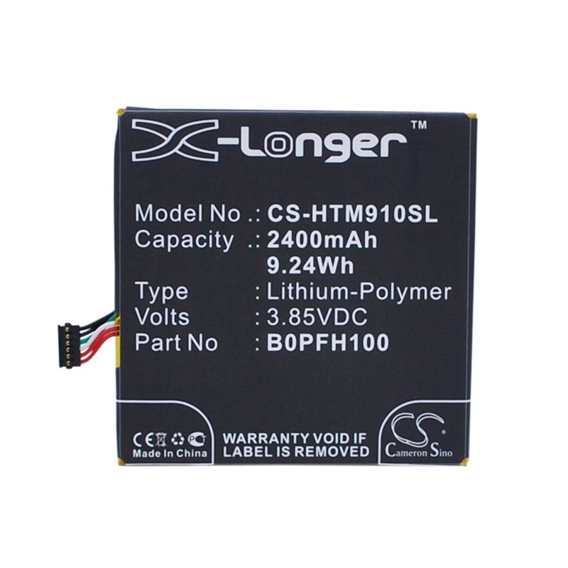 Li-Polymer Battery fits Htc, 0p9fh100, 0pfh110, desire eye 3.85V, 2400mAh Mobile & SmartPhone Cameron Sino Technology Limited