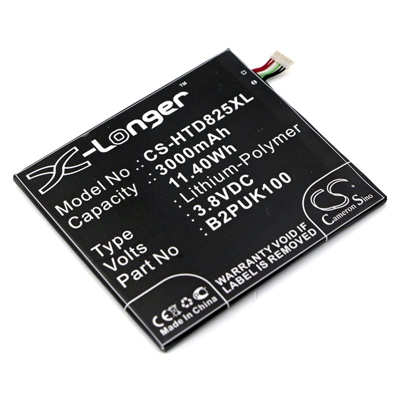 Li-Polymer Battery fits Htc, 2puk00, d825h, d825u 3.8V, 3000mAh Mobile & SmartPhone Cameron Sino Technology Limited