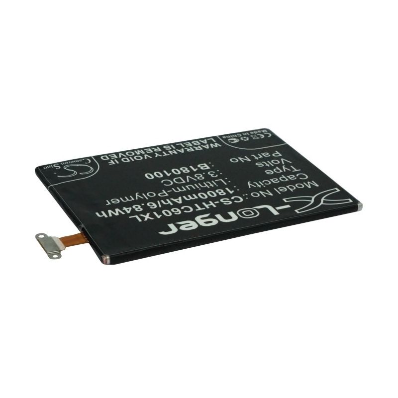 Li-polymer Battery Fits Htc, 601e, 601n, 601s 3.8v, 1800mah Mobile & SmartPhone Cameron Sino Technology Limited