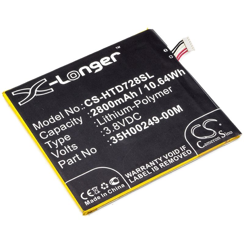 Li-polymer Battery Fits Htc, D728, D728t, D728w 3.8v, 2800mah Mobile & SmartPhone Cameron Sino Technology Limited