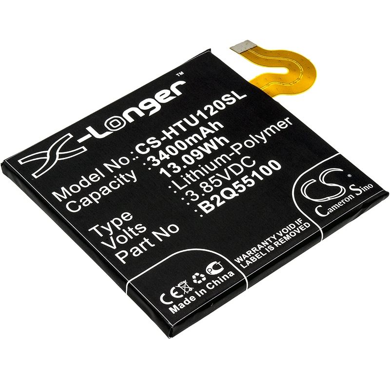 Li-Polymer Battery fits Htc, exodus 1, exodus 1 global, exodus 1 global dual sim 3.85V, 3400mAh Mobile & SmartPhone Cameron Sino Technology Limited