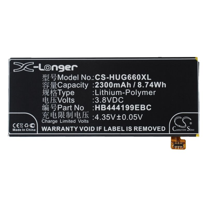 Li-Polymer Battery fits Huawei, ascend g660, ascend g660-l075, ascend g660-l75 3.8V, 2300mAh Mobile & SmartPhone Cameron Sino Technology Limited