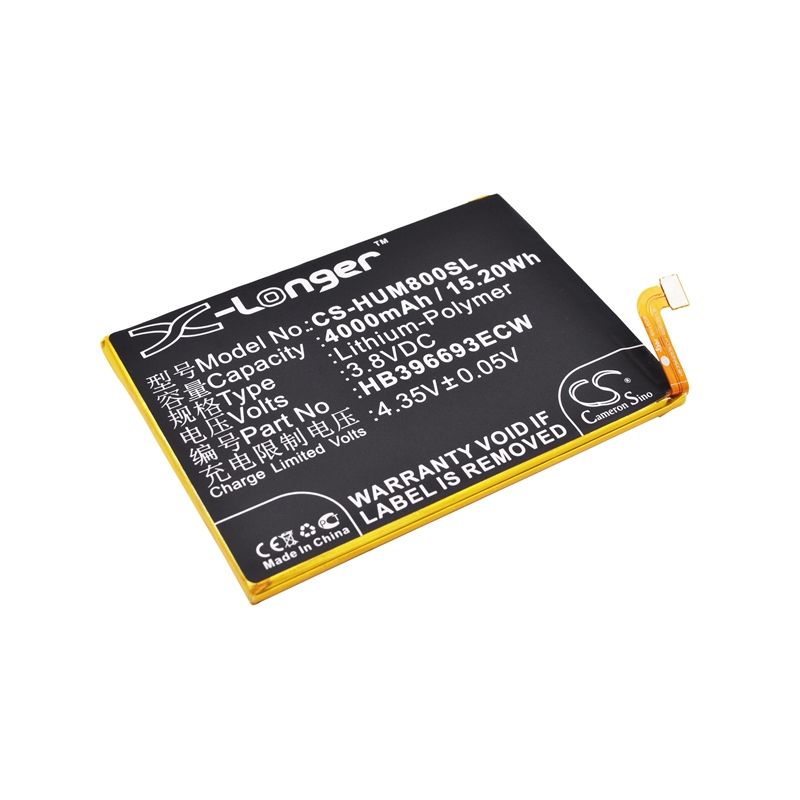 Li-polymer Battery Fits Huawei, Ascend Mate 8, Ascend Mate 8 Dual Sim, M200-ul00 3.8v, 4000mah Mobile & SmartPhone Cameron Sino Technology Limited
