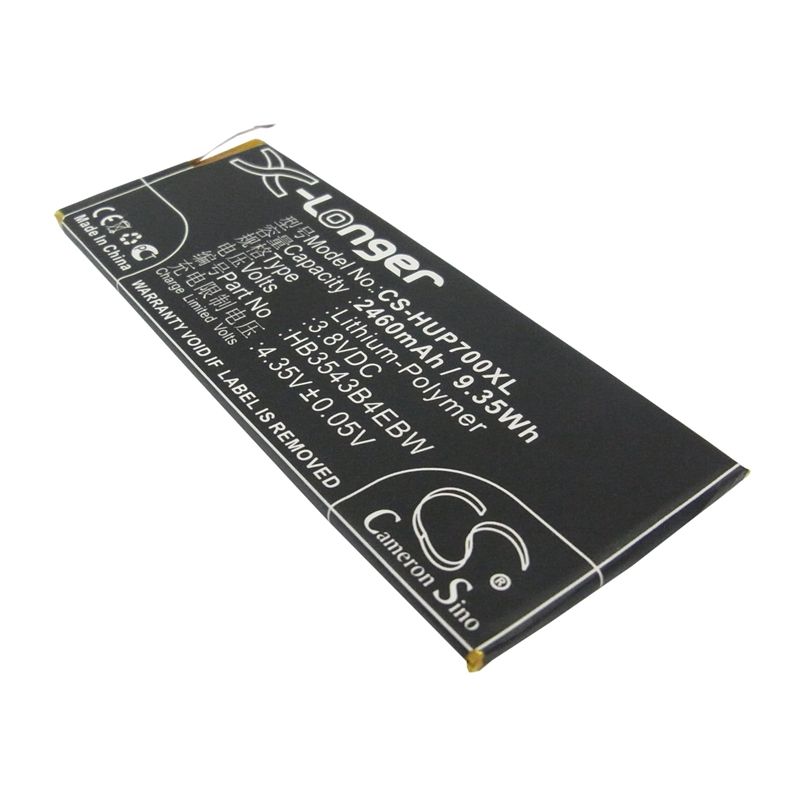 Li-Polymer Battery fits Huawei, ascend p7, ascend p7-l00, ascend p7-l05 3.8V, 2460mAh Mobile & SmartPhone Cameron Sino Technology Limited