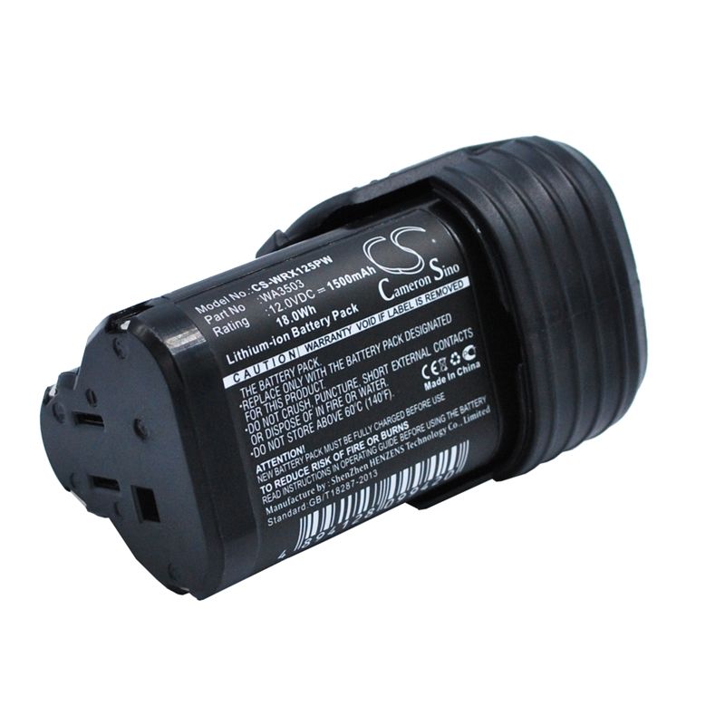 Li-ion Battery fits Worx, Wu288, Wx125, Wx125.1 12.0V, 1500mAh Power Tools Cameron Sino Technology Limited