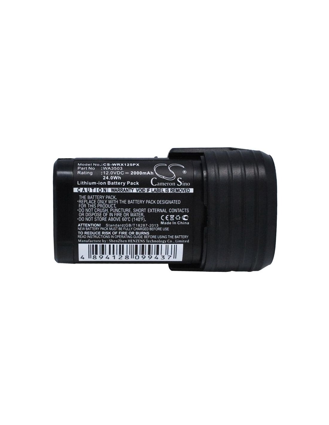 Li-ion Battery fits Worx, Wu288, Wx125, Wx125.1 12.0V, 2000mAh Power Tools Cameron Sino Technology Limited