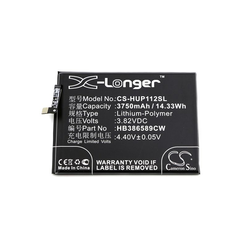 Li-Polymer Battery fits Huawei, berkeley, bkl-al00, bkl-al20 3.82V, 3750mAh Mobile & SmartPhone Cameron Sino Technology Limited