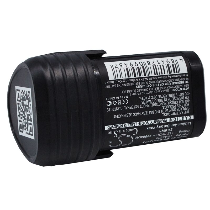 Li-ion Battery fits Worx, Wu288, Wx125, Wx125.1 12.0V, 2000mAh Power Tools Cameron Sino Technology Limited