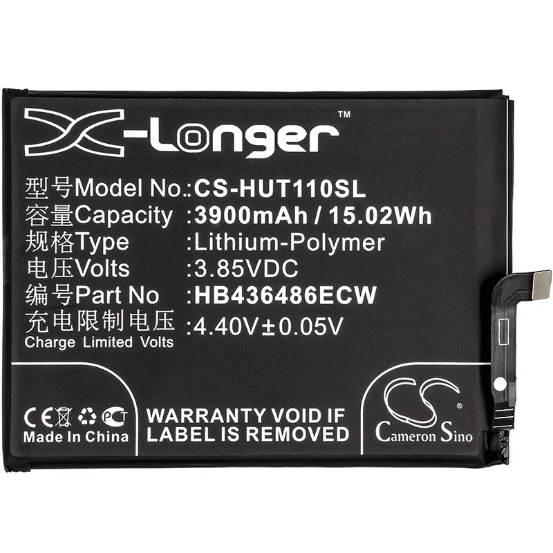 Li-Polymer Battery fits Huawei, g10 dual sim, g10 dual sim td-lte, g10 plus 3.85V, 3900mAh Mobile & SmartPhone Cameron Sino Technology Limited