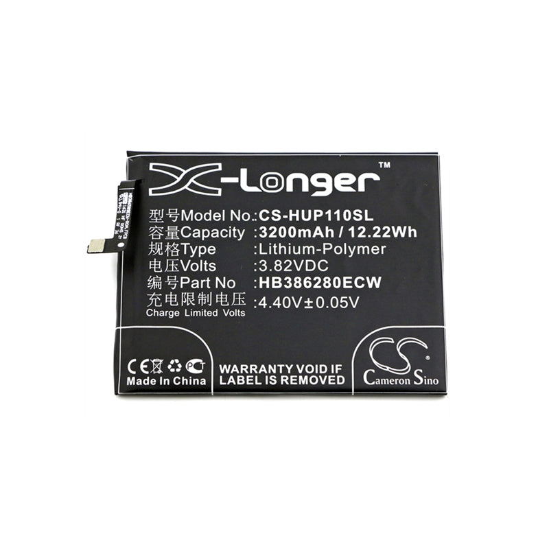Li-Polymer Battery fits Huawei, honor 9, honor 9 premium edition, honor 9 premium edition dual sim 3.82V, 3200mAh Mobile & SmartPhone Cameron Sino Technology Limited