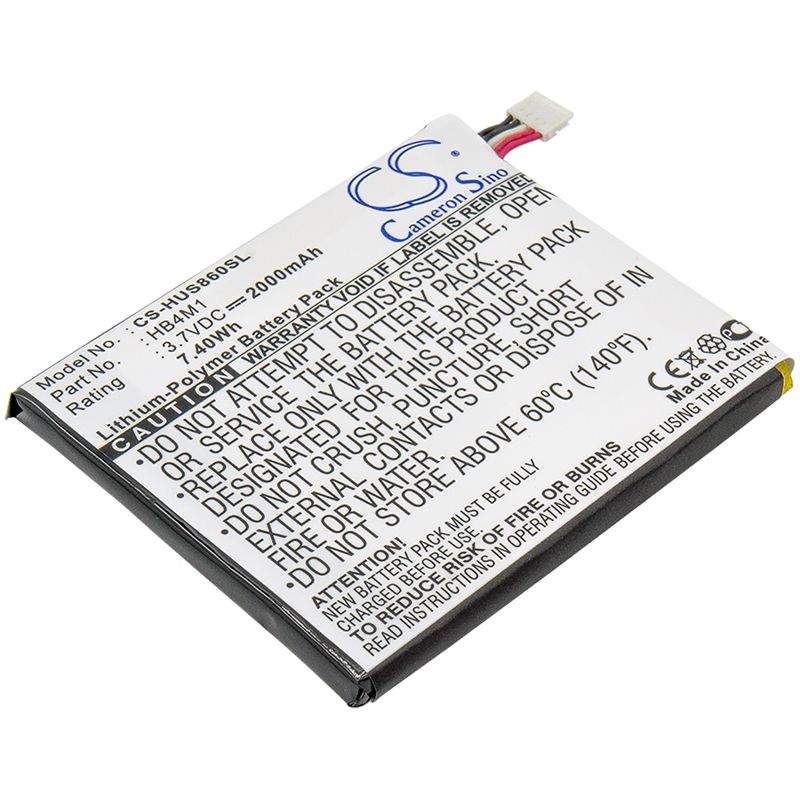 Li-Polymer Battery fits Huawei, s8600 3.7V, 2000mAh Mobile & SmartPhone Cameron Sino Technology Limited