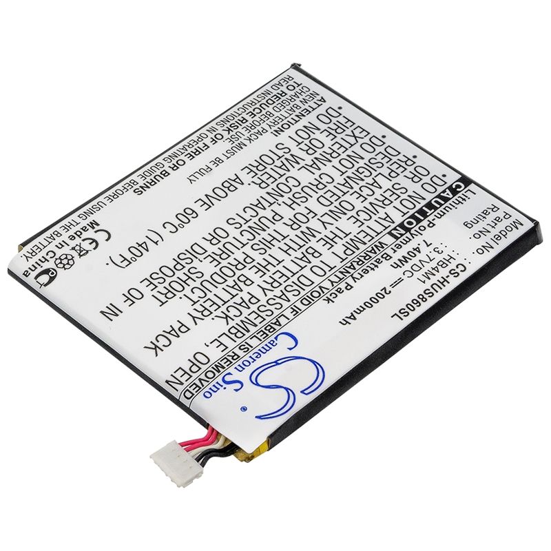 Li-Polymer Battery fits Huawei, s8600 3.7V, 2000mAh Mobile & SmartPhone Cameron Sino Technology Limited