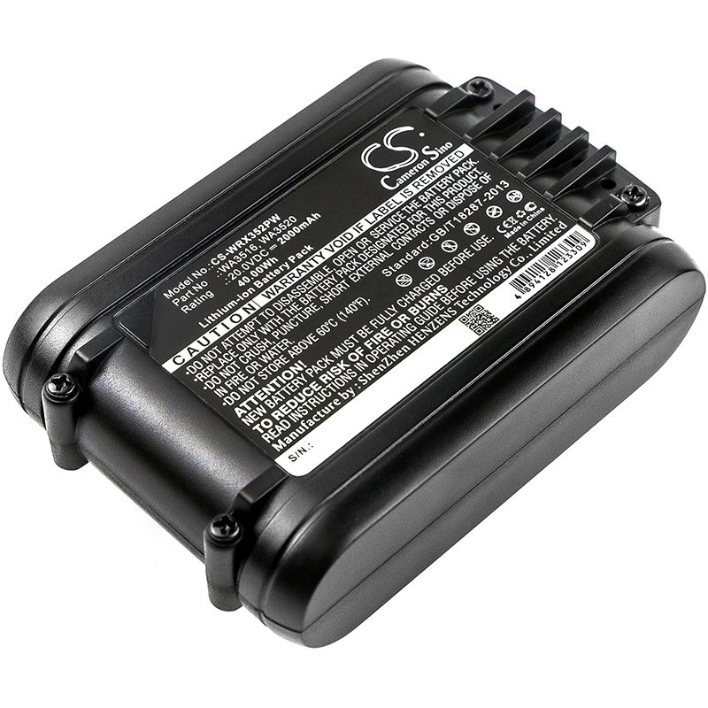 Li-ion Battery Fits Worx, Wg154e, Wg160e, Wg160e.5 20.0v, 2000mah Power Tools Cameron Sino Technology Limited