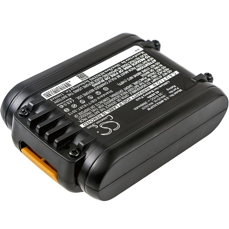 Li-ion Battery Fits Worx, Wg154e, Wg160e, Wg160e.5 20.0v, 2000mah Power Tools Cameron Sino Technology Limited