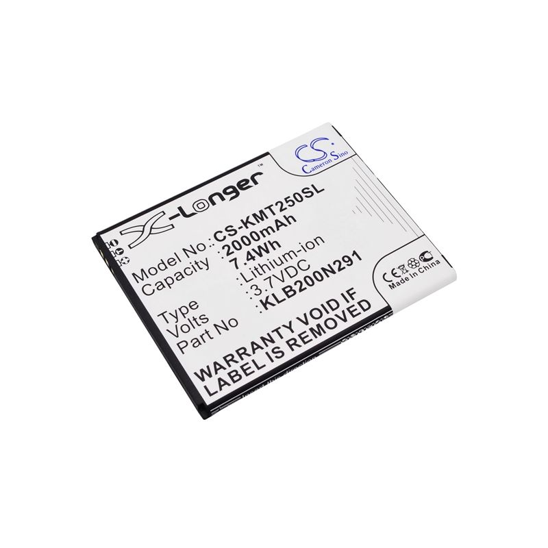 Li-ion Battery fits Kazam, trooper 2 x5.0, trooper2 5.0 3.7V, 2000mAh Mobile & SmartPhone Cameron Sino Technology Limited