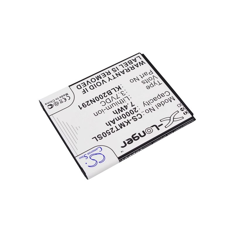 Li-ion Battery fits Kazam, trooper 2 x5.0, trooper2 5.0 3.7V, 2000mAh Mobile & SmartPhone Cameron Sino Technology Limited