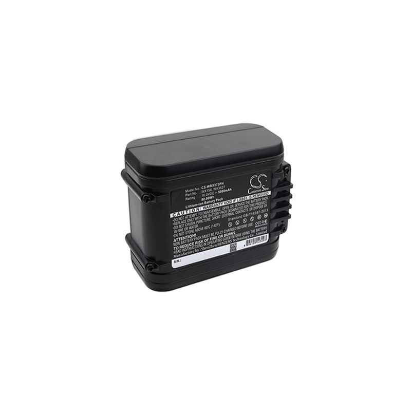 Li-ion Battery fits Worx, Brushless Impact 20v Max Drill, Wa3527, Wx152 16.0V, 5000mAh Power Tools Cameron Sino Technology Limited