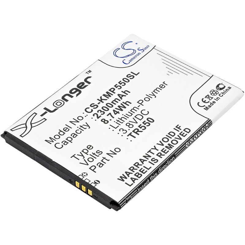 Li-Polymer Battery fits Kazam, trooper 550 3.8V, 2300mAh Communications Cameron Sino Technology Limited (Suspended)