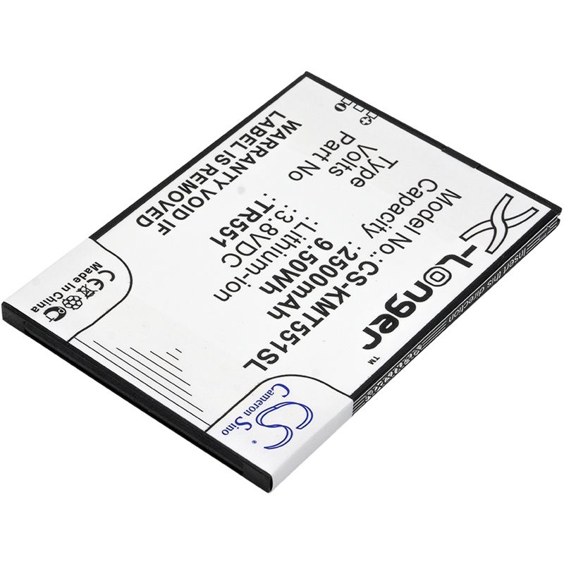 Li-Polymer Battery fits Kazam, trooper 551 3.8V, 2500mAh Communications Cameron Sino Technology Limited (Suspended)