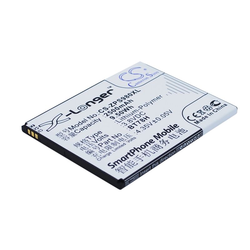 Li-Polymer Battery fits Komu, k5, zopo, 2a 3.8V, 2500mAh Mobile & SmartPhone Cameron Sino Technology Limited