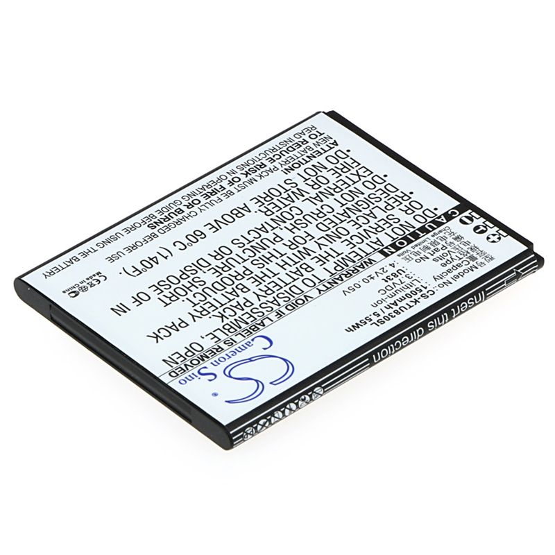 Li-ion Battery fits K-touch, u83t 3.7V, 1500mAh Mobile & SmartPhone Cameron Sino Technology Limited