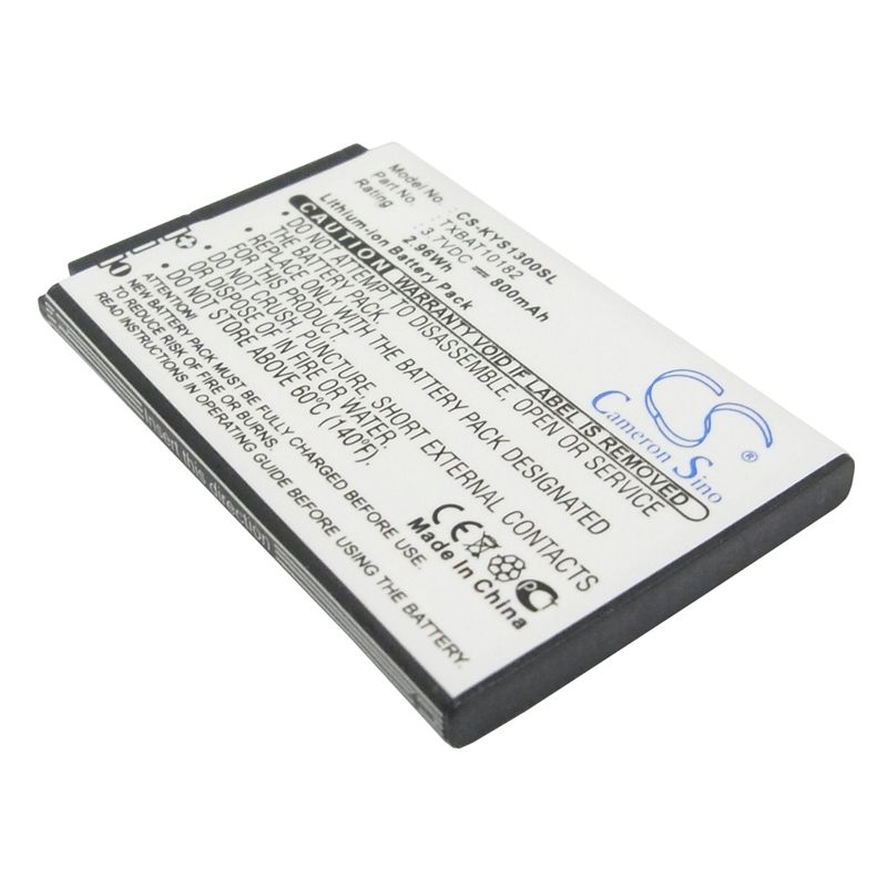 Li-ion Battery Fits Kyocera, Domino S1310, Jax S1300, Melo S1300 3.7v, 800mah Communications Cameron Sino Technology Limited