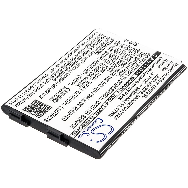 Li-Polymer Battery fits Kyocera, duraforce xd, e6790, e6790 lte 3.7V, 3020mAh Mobile & SmartPhone Cameron Sino Technology Limited