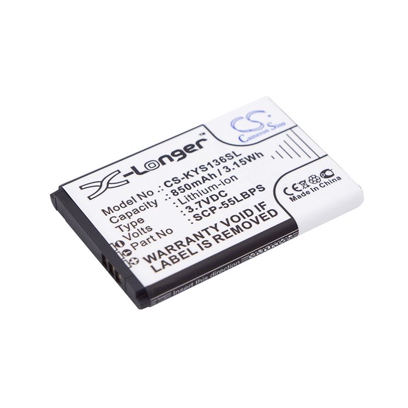 Li-ion Battery fits Kyocera, jax s1360, rally s1370, s1360 jax 3.7V, 850mAh Mobile & SmartPhone Cameron Sino Technology Limited