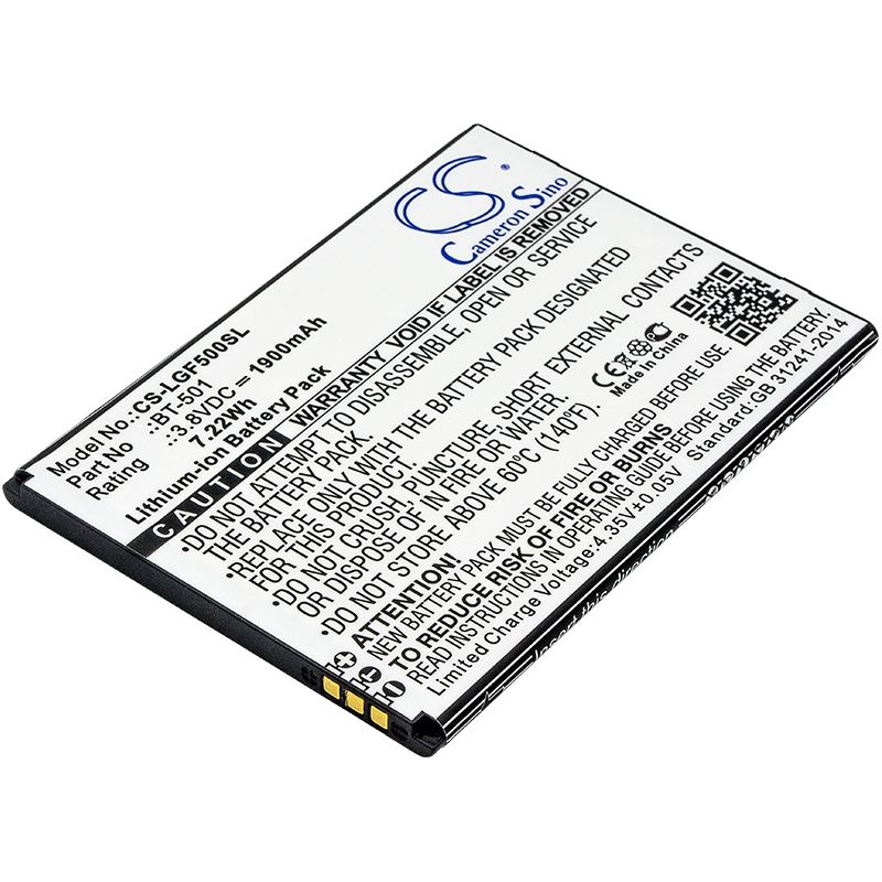 Li-ion Battery Fits Leagoo, Alfa 5 3.8v, 1900mah Mobile & SmartPhone Cameron Sino Technology Limited