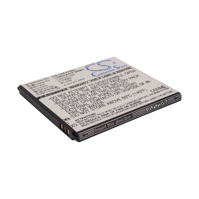 Li-ion Battery fits Lenovo, a378, a398t, a516 3.7V, 1350mAh Mobile & SmartPhone Cameron Sino Technology Limited