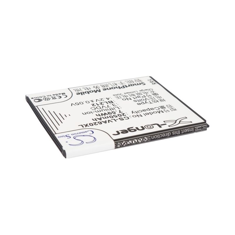 Li-ion Battery fits Lenovo, a620t, a628t, a708t 3.7V, 2050mAh Mobile & SmartPhone Cameron Sino Technology Limited