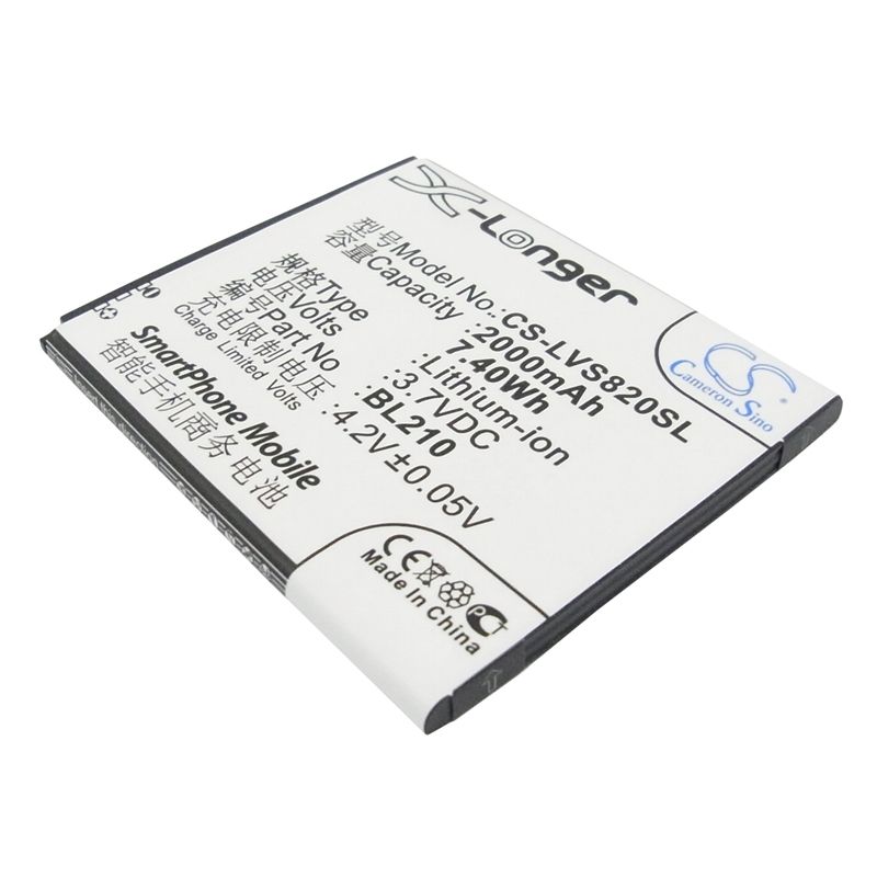 Li-ion Battery fits Lenovo, a656, a658t, a750e 3.7V, 2000mAh Mobile & SmartPhone Cameron Sino Technology Limited