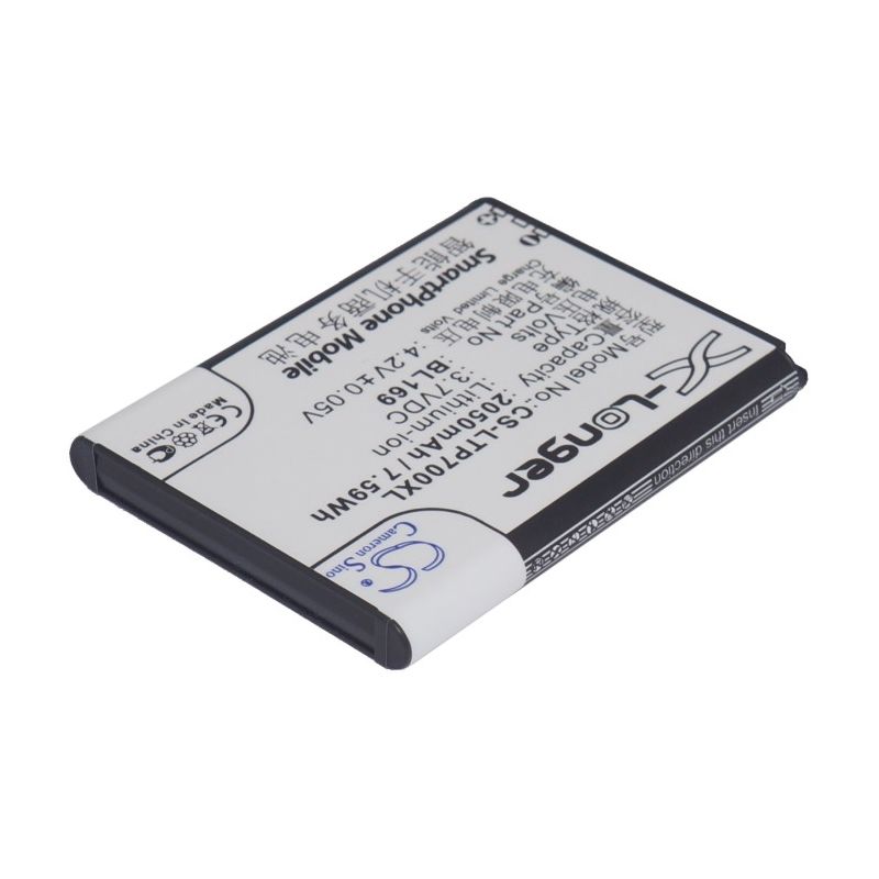 Li-polymer Battery Fits Lenovo, A789, P70, S560 3.7v, 2050mah Mobile & SmartPhone Cameron Sino Technology Limited