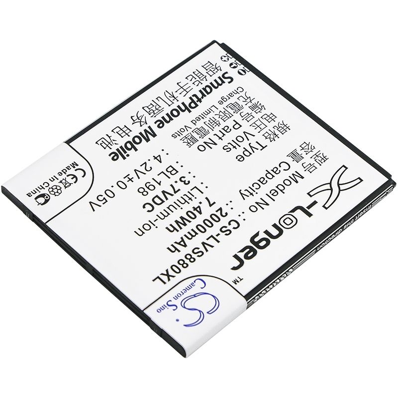 Li-ion Battery fits Lenovo, a830, a850, k860 3.7V, 2000mAh Mobile & SmartPhone Cameron Sino Technology Limited