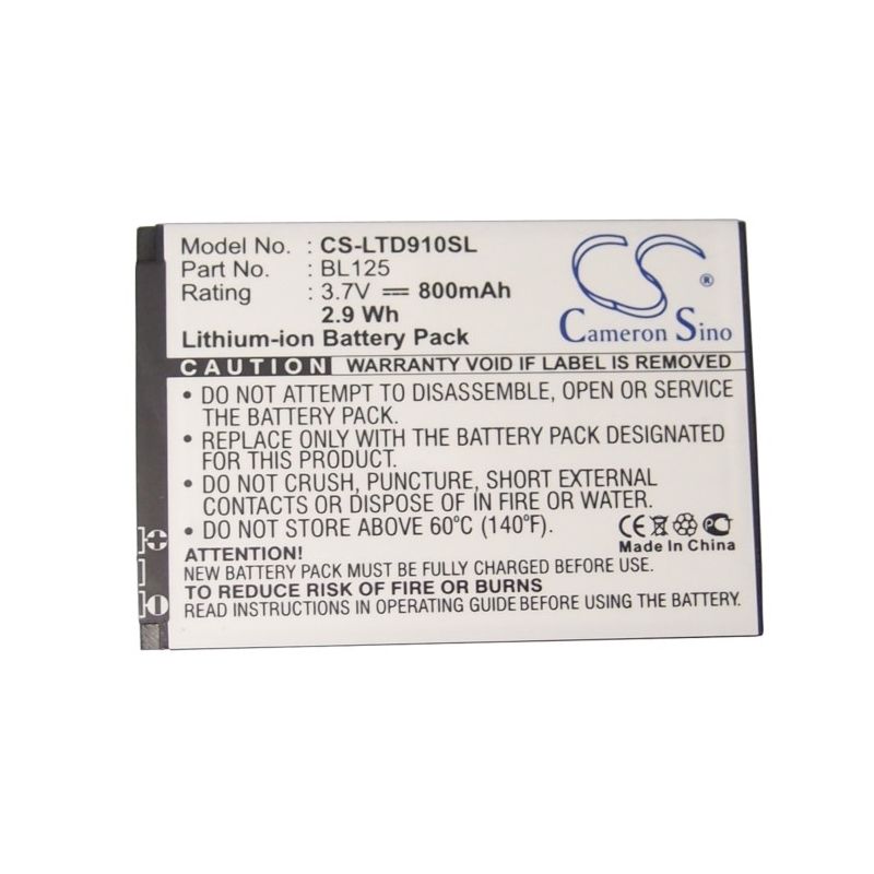 Li-ion Battery fits Lenovo, a910, p650wg, td30t 3.7V, 1000mAh Mobile & SmartPhone Cameron Sino Technology Limited (Suspended)