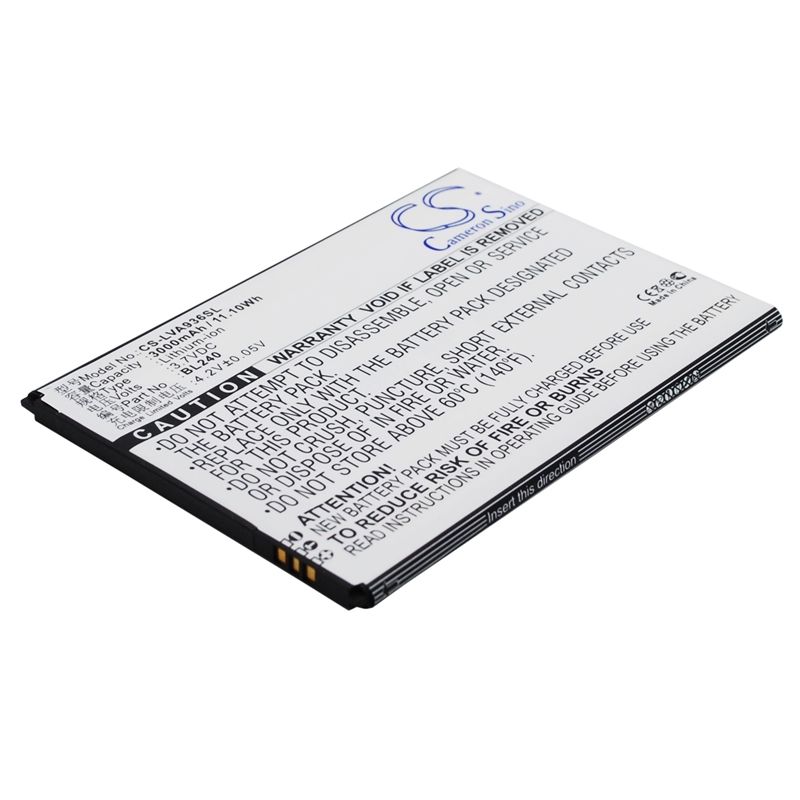 Li-Polymer Battery fits Lenovo, a936 3.7V, 3000mAh Mobile & SmartPhone Cameron Sino Technology Limited